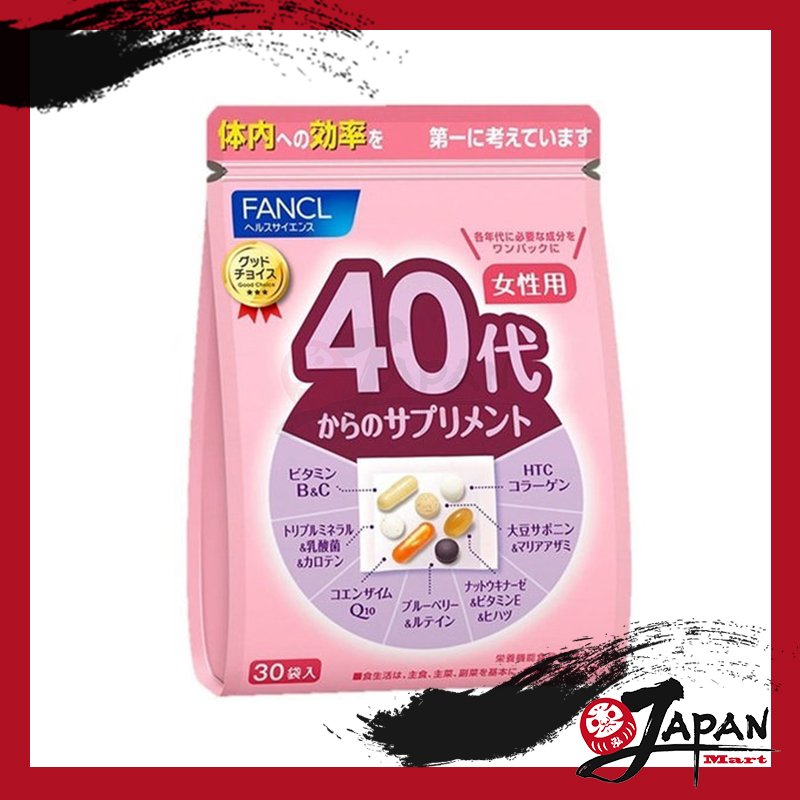 FANCL 40代 女士綜合營養維他命補充丸 30包
